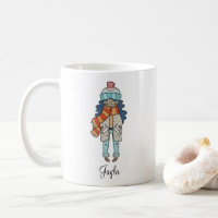 Cozy Girl Winter Holiday persoonlijke koffie-Mok