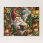 Cozy Gnome Coffee Legpuzzel<br><div class="desc">Cozy Gnome Coffee
Art/illustration
colorful
customizable</div>