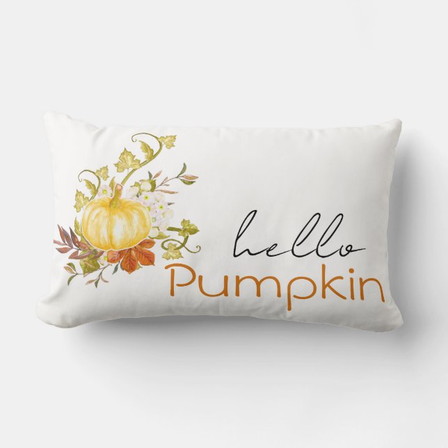Cozy Hallo Pumpkin Oranje Kussen (Voorkant)