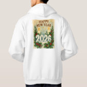 cozy happy new year 2026 winter hoodie (Achterkant)