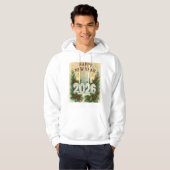 cozy happy new year 2026 winter hoodie (Voorkant volledig)