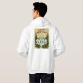 cozy happy new year 2026 winter hoodie (Achterkant volledig)
