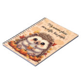 Cozy Hedgehog Autumn Coffee Notitieboek (Linkerzijde)