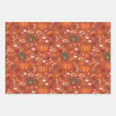 Cozy Herfst Autumn Wrapping Paper Set van 3 (Voorkant)