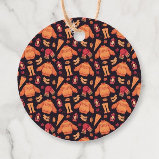 Cozy Herfst Bedankjes Labels (Achterkant)