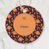 Cozy Herfst Bedankjes Labels (Voorkant)