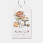 Cozy Herfst Pumpkin "Love is Sweet" Cadeaulabel (Voorkant)