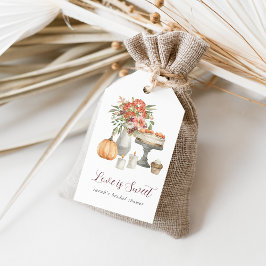 Cozy Herfst Pumpkin "Love is Sweet" Cadeaulabel