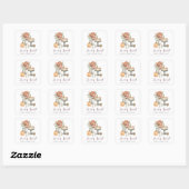Cozy Herfst Pumpkin "Love is Sweet" Vierkante Sticker (Vel)