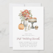 Cozy Herfst Pumpkin Post-Wedding Brunch Kaart (Voorkant)