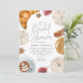 Cozy Herfst Vrijgezellenfeest Brunch Kaart (Staand voorkant)