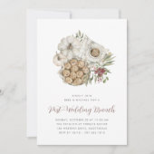 Cozy Herfst White Pumpkin Wedding Brunch Kaart (Voorkant)