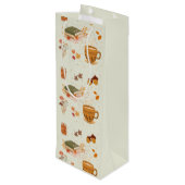 Cozy Herfst Wijn Cadeautas (Achterkant Gekanteld)