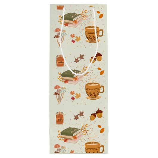 Cozy Herfst Wijn Cadeautas (Achterkant)