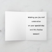 Cozy Holiday Birthday Design Kaart (Binnen)