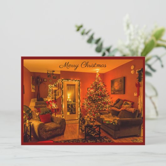 Cozy Holiday Feestdagenkaart (Staand voorkant)