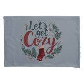 Cozy Holiday Pine Berry Lettering Kussensloop (Voorkant-Links)