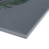 Cozy Holiday Pine Berry Lettering Snijplank (Hoek)