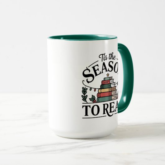 Cozy Holiday Reading Stack Mok (Voorkant rechts)