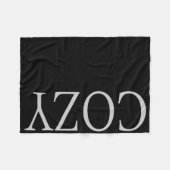 COZY HOLIDAY TYPOGRAPHY FLEECE BLANKET (Voorkant (Horizontaal))