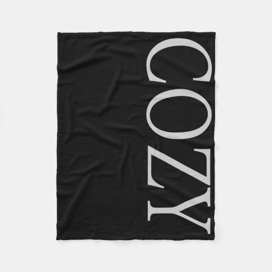 COZY HOLIDAY TYPOGRAPHY FLEECE BLANKET (Voorkant)