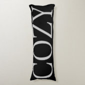 COZY HOLIDAY TYPOGRAPHY LICHAAMPILLOW LICHAAMSKUSSEN (Voorkant Verticaal)