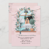 Cozy Home Housewarming Invitation Kaart (Voorkant / Achterkant)