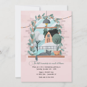 Cozy Home Housewarming Invitation Kaart