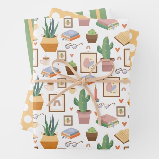 Cozy Home Wrapping Paper Set van 3 (In situ)