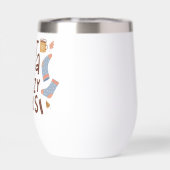 Cozy Hot Cocoa en Fuzzy Sokken Ontwerp (Achterkant)