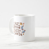Cozy Hot Cocoa en Fuzzy Sokken Ontwerp Koffiemok (Voorkant links)