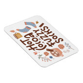 Cozy Hot Cocoa en Fuzzy Sokken Ontwerp Magneet (Rechterzijde)