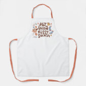 Cozy Hot Cocoa en Fuzzy Sokken Ontwerp Schort (Voorkant)