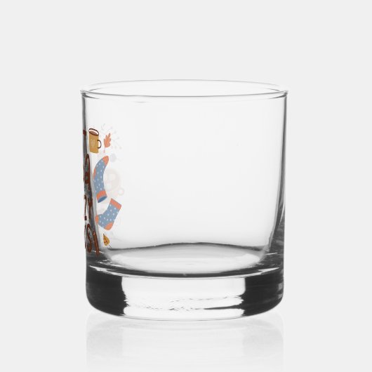 Cozy Hot Cocoa en Fuzzy Sokken Ontwerp Whisky Glas (Links)
