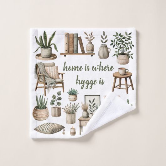 Cozy- Hygge- Design Washandje (Wasdoekje)