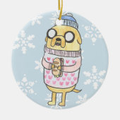 Cozy Jake Dog Keramisch Ornament (Voorkant)