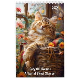Cozy Kat Dromen – Een Jaar van Zoete Slaap Kalender
