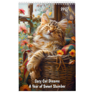Cozy Kat Dromen – Een Jaar van Zoete Slaap Kalender