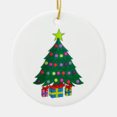 Cozy kerstboom keramisch ornament (Voorkant)