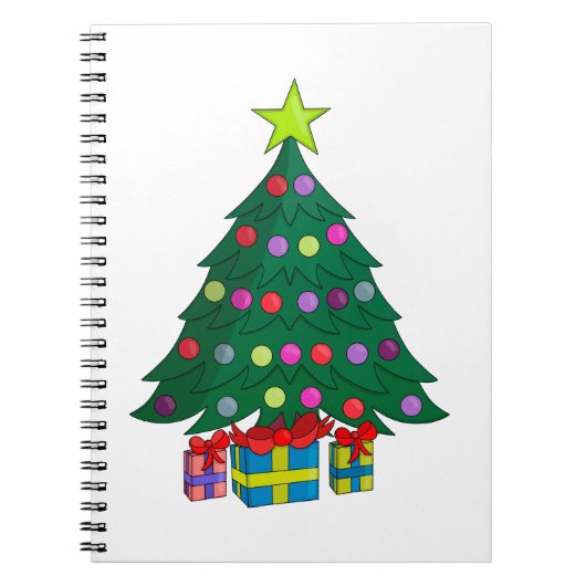 Cozy kerstboom notitieboek (Voorkant)