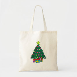 Cozy kerstboom tote bag