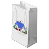 Cozy Kersthuis Klein Cadeauzakje (Achterkant Gekanteld)