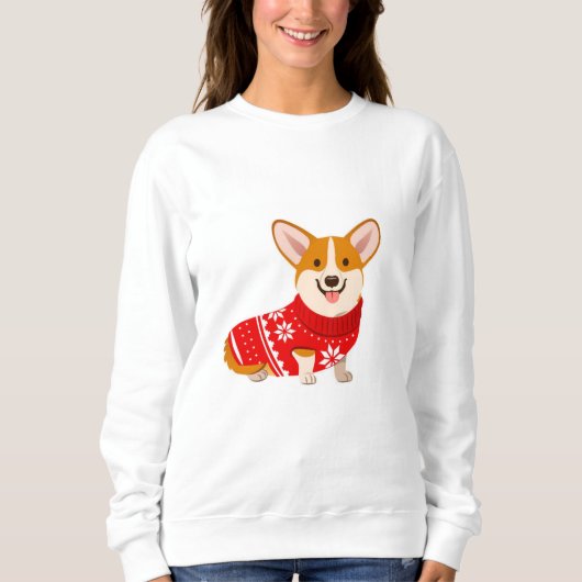 Cozy Kersti Corgi Sweater (Voorkant)