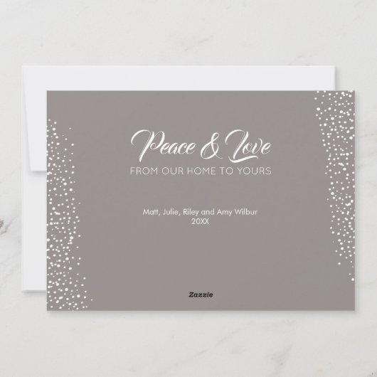 Cozy Kerstmis Feestdagenkaart (Achterkant)