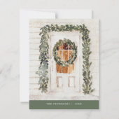 Cozy Kerstmis met niet-fotofeestkaart Kaart (Achterkant)