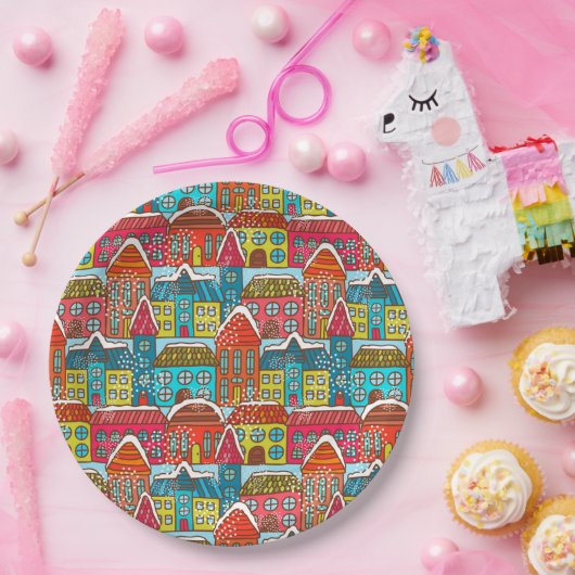 Cozy Kerstmis Papieren Bordje (Feest)