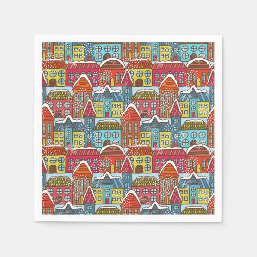 Cozy Kerstmis Servet (Voorkant)
