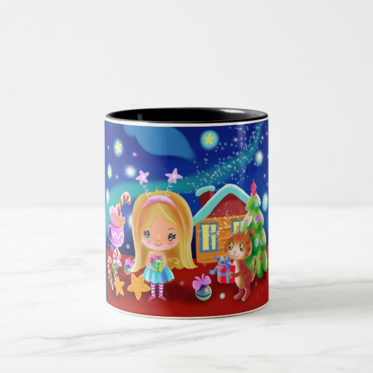 Cozy Kerstmis Tweekleurige Koffiemok (Center)