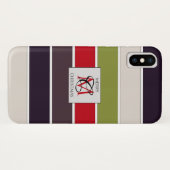 Cozy kerstpasta Color Palette Monogram Case-Mate iPhone Case (Achterkant (horizontaal))