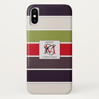 Cozy kerstpasta Color Palette Monogram Case-Mate iPhone Case